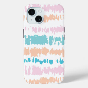 Pastel Batik Pattern iPhone 15 Case