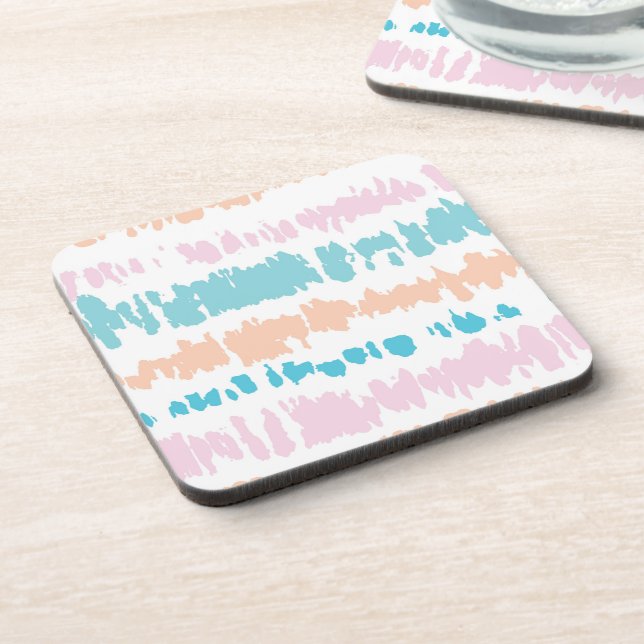 Pastel Batik Pattern Coaster (Left Side)