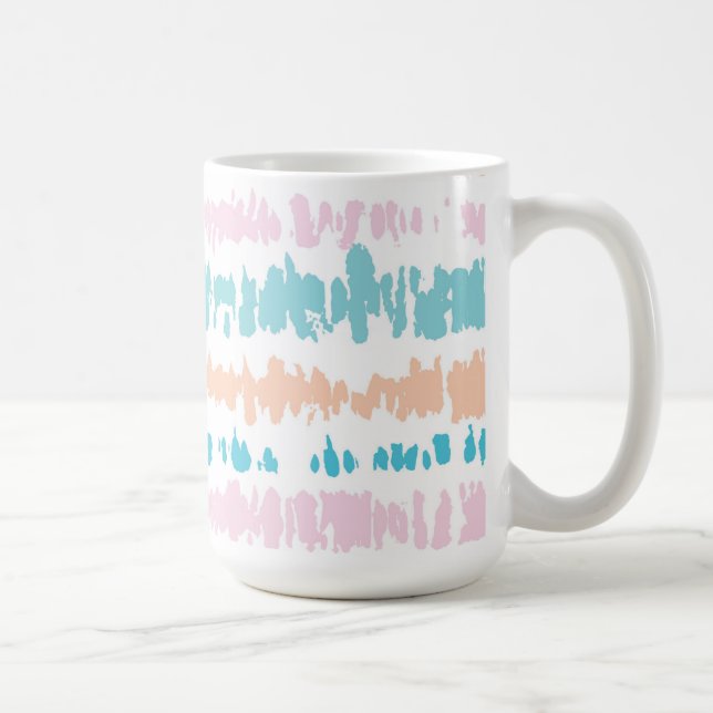 Pastel Batik Pattern Coffee Mug (Right)