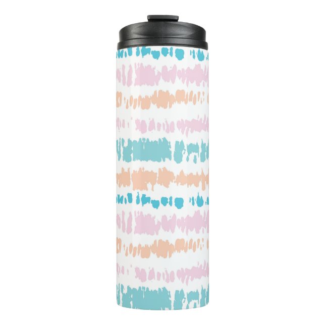 Pastel Batik Pattern Thermal Tumbler (Front)
