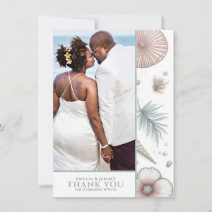 Pastel Beach Save The Date Thank You Card