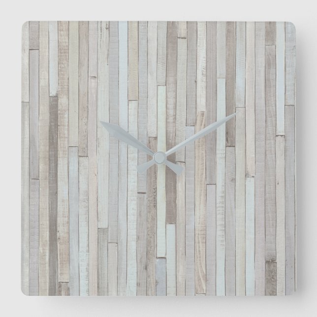 PASTEL BEACH WOOD CLOCK (Front)