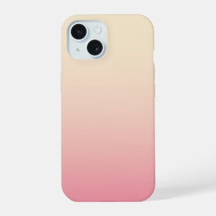 Pastel Beige Pink Colour Blend Smooth Gradient iPhone 15 Case