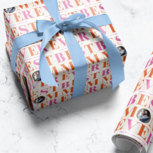 Pastel Best Mom Ever Photo Wrapping Paper