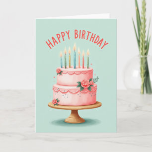 Pastel Birthday Scene Card
