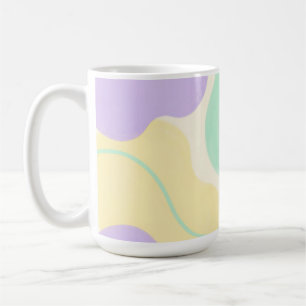 Pastel Blob Abstract Organic Shapes Coffee Mug