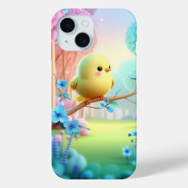“Pastel Bloom – Elegant Floral Phone Case Design” (Back)