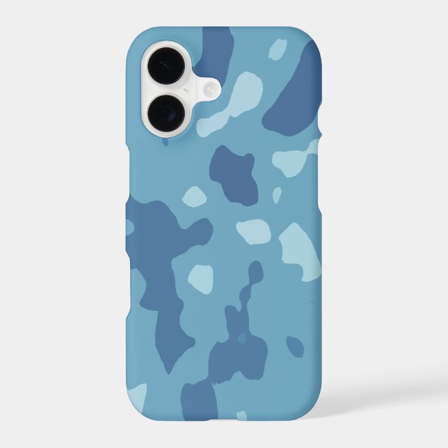 Pastel Blue Abstract Camo Pattern  (Back)