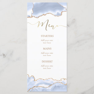 pastel blue agate Menu