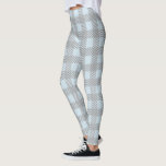Pastel Blue and Grey Plaid Leggings<br><div class="desc">Pastel blue and grey checked leggings.</div>
