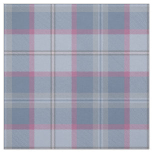 Pastel Blue and Pink Tartan Fabric