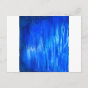 Pastel Blue Blaze (abstract expressionism) Postcard