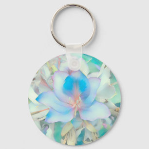 Pastel Blue Blossom Keychain