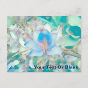 Pastel Blue Blossom Postcard