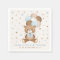 Pastel Blue Brown Teddy Bear Balloons Baby Shower