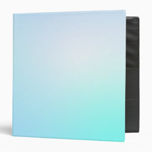 Pastel Blue Colours Abstract Blur Gradient Ombre Binder