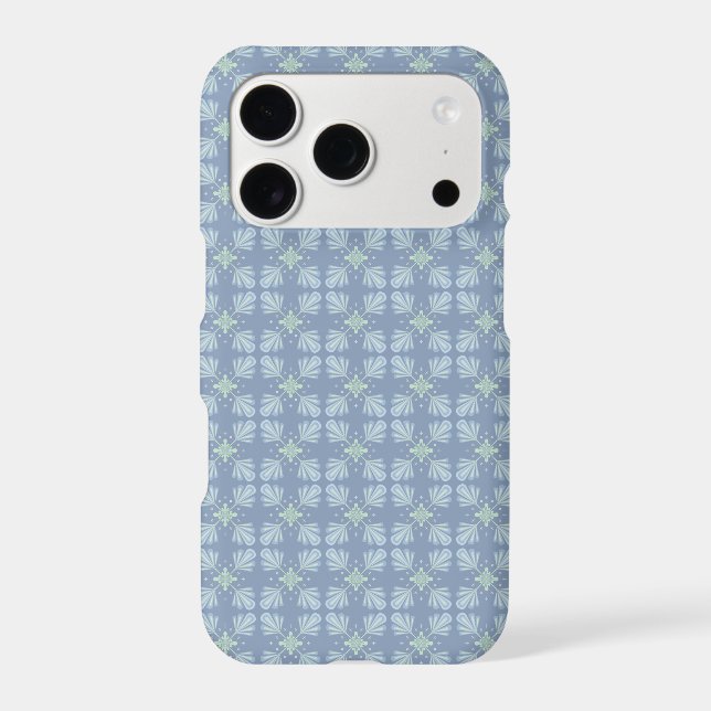 Pastel blue floral abstract repeat  (Back)