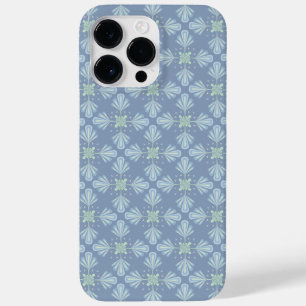 Pastel blue floral abstract repeat Case-Mate iPhone 14 pro max case