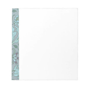 Pastel Blue Flowers Notepad