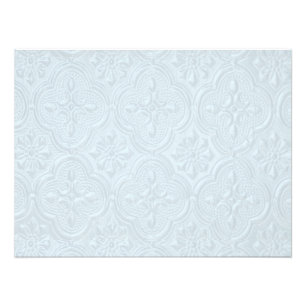 Pastel Blue Flowers Pattern Photo Print