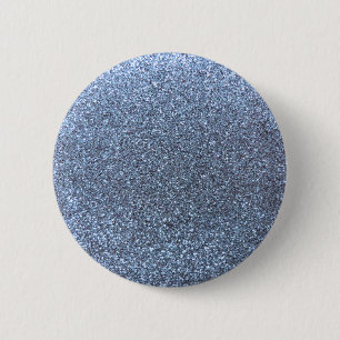Pastel blue glitter 2 inch round button