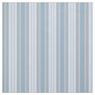Pastel Blue & Grey Chevron Stripes Fabric