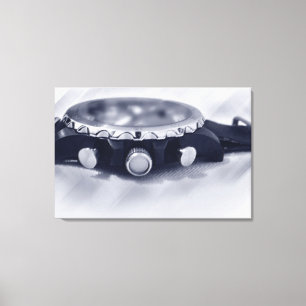 pastel blue hour canvas print