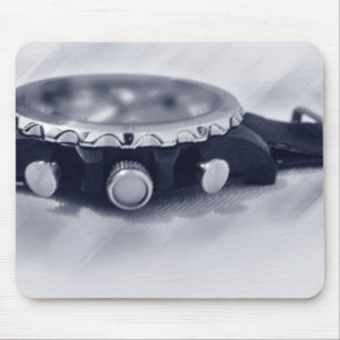 pastel blue hour mouse pad