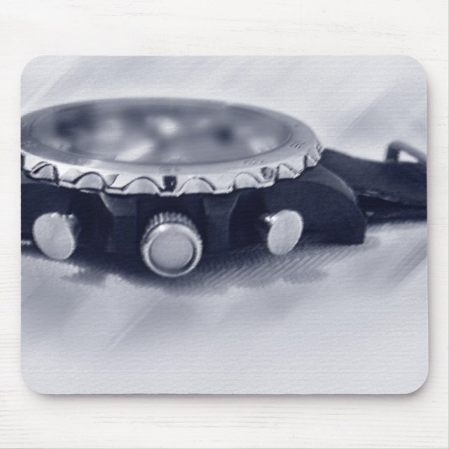 pastel blue hour mouse pad (Front)