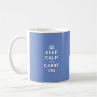 Pastel Blue Keep Calm and Carry On