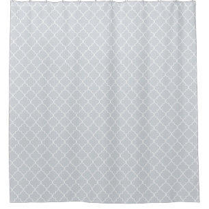 Pastel Blue Moroccan Quatrefoil Pattern