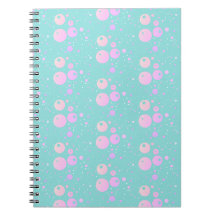 Pastel blue pink aesthetic circle dot design