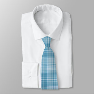 Pastel Blue Plaid Tie