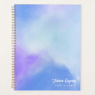 Pastel Blue & Purple Abstrait Art Planner