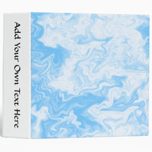 Pastel Blue Random Design. Binder
