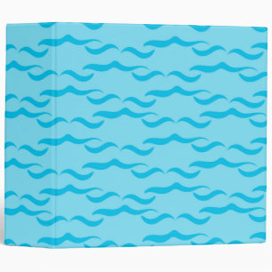 Pastel Blue Sea Water Waves Peaceful Ocean Binder
