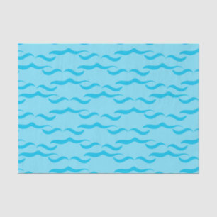 Pastel Blue Sea Water Waves Peaceful Ocean Tissue Paper