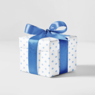 Pastel Blue Small Polka Dot Wrapping Paper