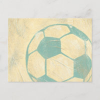 Pastel Blue Soccer Ball by Chariklia Zarris