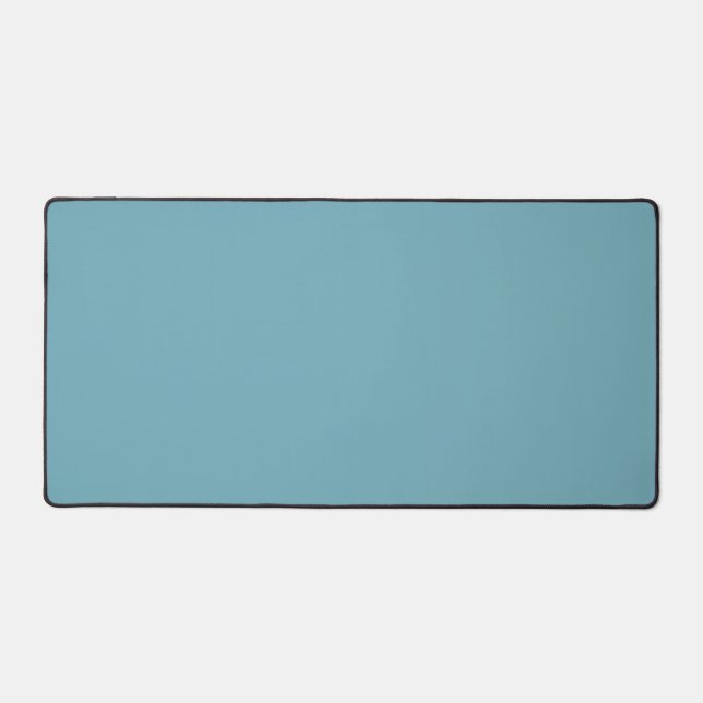 Pastel Blue Solid Colour - 2025 Trending Shade Desk Mat (Front)