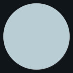 Pastel Blue Solid Colour | Classic | Elegant Classic Round Sticker<br><div class="desc">Pastel Blue Solid Colour | Classic | Elegant | Trendy | Stylish | Gift</div>
