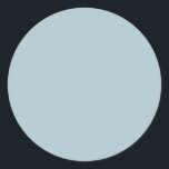 Pastel Blue Solid Colour | Classic | Elegant Classic Round Sticker<br><div class="desc">Pastel Blue Solid Colour | Classic | Elegant | Trendy | Stylish | Gift</div>