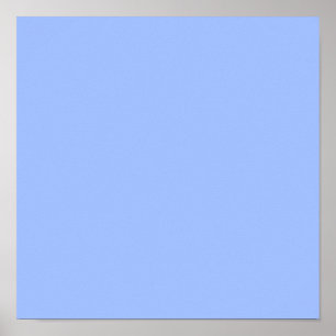 Pastel Blue (solid colour) Poster