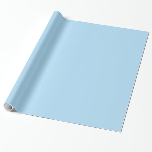 Pastel Blue Wrapping Paper (Unrolled)
