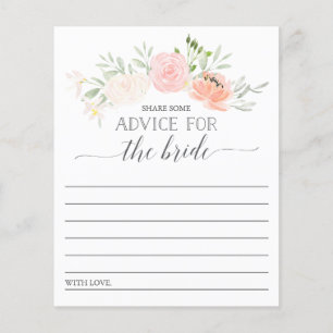 Pastel Blush Double Sided Bridal Shower Date Night Flyer