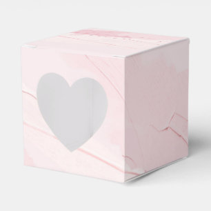 Pastel Blush Pink Paint Splash Favor Box