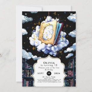 Pastel Boho Enchanted Storybook Birthday Invitation