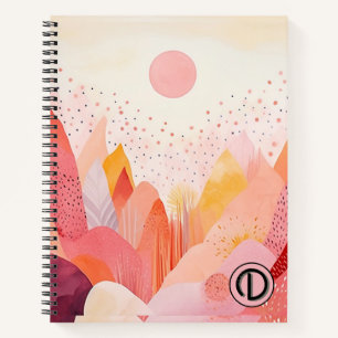 Pastel Boho Spiral Notebook - Custom