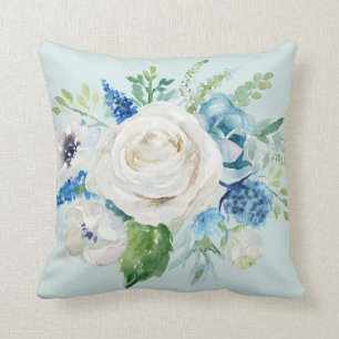 Pastel Bouquet Throw Pillow
