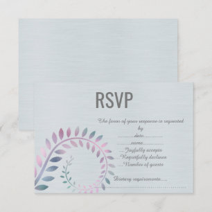 PASTEL BRANCH SILVER RESPONSE CARD